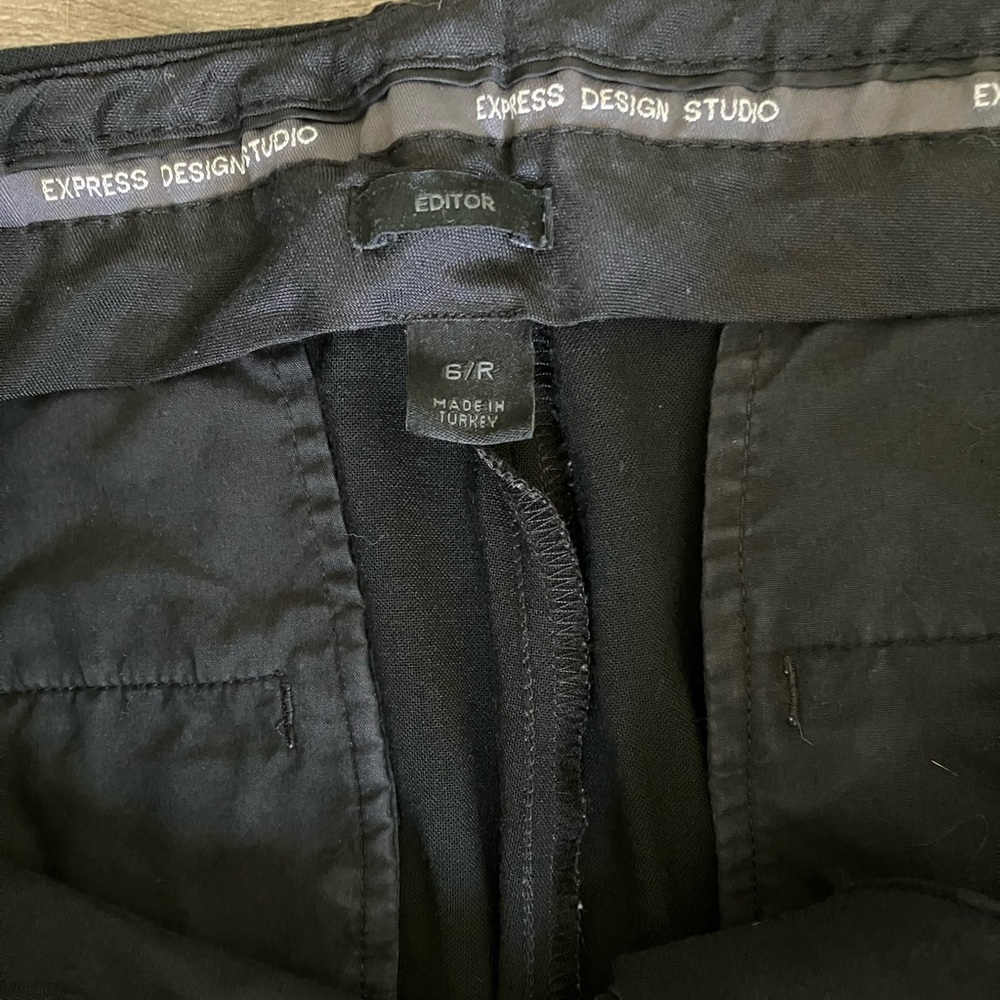 Express Editor Black Dress Pants sz 6R - Picture 4 of 5
